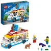 Image de LEGO 60253 City Le Camion de la Marchande de Glace, avec Skateur et Figurine Chien, Jouet pour Filles et Garçons dès 5 Ans