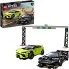 Image de LEGO 76899 Speed Champions Lamborghini Urus St-X & Lamborghini Huracán Super Trofeo Evo, Jouet Voiture de Course Enfants