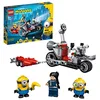 Image de LEGO 75549 Minions Unstoppable Bike Chase Jouet de Construction avec Les Figurines Gru, Bob et Stuart Minion, Idée de Cadeau de Film pour Filles et garçons à partir de 6 Ans