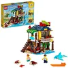 Image de LEGO 31118 Creator 3-en-1 La Maison sur la Plage du Surfeur, Jeu de Construction, Figurines Animaux Marins, Piscine, Idée Cadeau Enfants 8 Ans et Plus