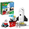 Image de LEGO 10944 Duplo Town Mission de la Navette Spatiale, Jeu pour Les Enfants de 2 Ans et Plus avec des Figurines d'Astronautes