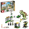 Image de LEGO Jurassic World L'Évasion du T Rex - Jouet de Dinosaure avec Voiture - Maquette d'Hélicoptère et Aéroport - Cadeau d'anniversaire pour Les Enfants De 4 Ans et Plus 76944