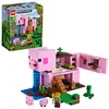 Image de LEGO 21170 Minecraft La Maison Cochon: Jouet de Construction avec Figurines Alex, Animaux et Creeper, Idéal pour Les Jeunes Aventuriers, Cadeau pour Garçons et Filles de 8 à 9 Ans