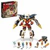 Image de LEGO 71765 Ninjago Le Robot Ultra Combo Ninja 4 en 1, Jouet Voiture, Jet, Tank et 7 Minifigures pour Enfants +9 Ans avec bannière de Mission à Collectionner