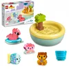 Image de LEGO 10966 Duplo Jouet de Bain : L’Île Flottante des Animaux, Set Baignoire pour Bébés et Enfants de 1.5+ Ans