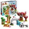 Image de LEGO 10974 Duplo Animaux Sauvages d’Asie, Jouet pour Enfants de 2 à 5 Ans, Figurines de Bébé Éléphants et Tigres avec Sons, avec Tapis de Jeu