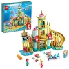 Image de LEGO 43207 Disney Le Palais sous-Marin D’Ariel, Ensemble à Construire Château de Princesse, avec Mini Poupée La Petite Sirène et Jouets Dauphin