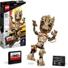 Image de LEGO Marvel Je s'appelle Groot, Jouet à Construire et Figurine du Personnage du Film Les Gardiens de la Galaxie 2 pour Enfants, Garçons, Filles et Fans des Avengers dès 10 Ans 76217