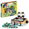 Image de LEGO 41959 Dots Le Vide-Poche Panda, Jouet avec Boîte de Rangement et Décoration pour Chambre ou Bureau d'enfants de 6 Ans et Plus, Cadeau Personnalisé