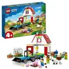 Image de LEGO 60346 City La Grange et Les Animaux de la Ferme, Jouet de Tracteur avec Remorque et Figurines d'animaux de Vache et de Mouton pour Enfants de 4 Ans et Plus