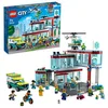Image de LEGO 60330 City L’Hôpital, Set de Construction, Jouet Camion d’Ambulance, Hélicoptère et 12 Minifigurines, pour Garçons et Filles Dès 7 Ans