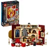Image de LEGO 76409 Harry Potter Le Blason de la Maison Gryffondor, Jouet avec 3 Minifigurines, Décoration Murale de la Salle Commune du Château de Poudlard, Collection