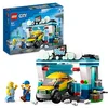 Image de LEGO 60362 City La Station de Lavage, Jouet pour Enfants Dès 6 Ans, Garçons, Filles, Set avec Brosses à Laver Rotatives, Voiture et 2 Minifigurines, Petite Idée Cadeau