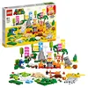 Image de LEGO Super Mario 71418 Set La boîte à Outils Créative, Construction avec Figurines, Créer Vos Propres Niveaux dans Le Désert et Lave, Extension Pack de Démarrage, Jouet