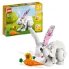 Image de LEGO Creator 3-en-1 31133 Le Lapin Blanc, Jouet avec Animaux, Dont Figurines de Poisson, Phoque et Perroquet, Construction pour Enfants Dès 8 Ans