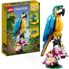 Image de LEGO® Creator 3-en-1 31136 Le Perroquet Exotique Figurines Animaux de la Jungle avec Grenouille et Poisson
