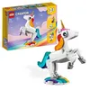 Image de LEGO® Creator 3-en-1 31140 La Licorne Magique Jouet Hippocampe et Paon Figurines dAnimaux