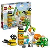 Image de LEGO Duplo Ma Ville Le Chantier de Construction avec Grue, Bulldozer et Bétonnière - Jouet Sensoriel avec de Grandes Briques, Sons et Lumières - Idée Cadeau pour Garçons et Filles Dès 2 Ans 10990