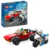 Image de LEGO 60392 City La Course-Poursuite De La Moto De Police, Jouet Voiture De Course Et 2 Minifigurines Policiers, Idée Cadeau Anniversaire, Enfants 5 Ans