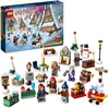 Image de LEGO 76418 Harry Potter Le Calendrier de l’Avent 2023, avec 24 Cadeaux de Noël Dont 18 Sets du Village de Pré-au-Lard et 6 Minifigurines, Jouets de Noël pour Filles, Garçons et Fans