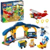 Image de LEGO 76991 Sonic the Hedgehog L’avion Tornado et l'Atelier de Tails, Jeu à Construire avec 4 Figurines de Personnages, dont un Clucky et un Buzz Bomber, Jouet pour Enfants, Garçons et Filles Dès 6 Ans
