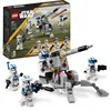 Image de LEGO Star Wars 75345 Pack de Combat des Clone Troopers de la 501ème Légion - Jeu de Construction Collector - Canon AV-7 & 4 Minifigurines - Cadeau pour Garçon dès 6 Ans & Fans de la Guerre des Clones
