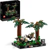 Image de LEGO Star Wars Diorama de la Course-Poursuite en Speeder sur Endor - Maquette et Modélisme avec Luke Skywalker, Princesse Leia et Scout Trooper Plus Speeder Bikes - Collection Le Retour du Jedi 75353