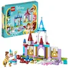 Image de LEGO 43219 Disney Princess Châteaux Créatifs, Jouet Château avec Mini-Poupées Belle et Cendrillon et Boîte de Rangement en Briques, Enfants, Filles et Garçons 6 Ans