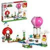 Image de LEGO 71419 Super Mario Peach's Garden Ensemble d'extension pour ballons, 7 + 453 pièces avec Yoshi rose et crapaud bleu
