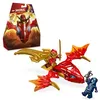 Image de LEGO 71801 Ninjago L'Attaque du Dragon Rebelle de Kai, Jouet Ninja de Dragon et Figurines incluant Kai avec Mini-Katana