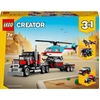 Image de LEGO Creator Le Camion Remorque avec Hélicoptère 31146 LEGO