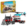Image de LEGO® 31146 Creator 3en1 Le Camion Remorque avec Hélicoptère Jouet dHélicoptère et Camion Avion et Camion-Citerne