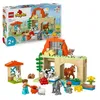 Image de LEGO® 10416 DUPLO Ma Ville Prendre Soin des Animaux de la Ferme Jouet Éducatif pour Bébés Maison Figurines de Chevaux