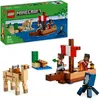 Image de LEGO Minecraft The Pirate Ship Voyage - Boat Toy with 2 Pirates & 2 Animal Figures, Plus Accessories INCL. a Sword & Map - Gamer Gift for 8+ Year Old Boys and Girls 21259
