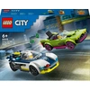 Image de LEGO City La Course-Poursuite entre la Voiture de Police et la Super Voiture 60415 LEGO