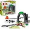 Image de LEGO DUPLO Ma ville 10425 Set dextension : Les rails et le tunnel du train - Jouet enfant