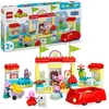Image de LEGO Duplo Le Supermarché de Peppa Pig - Jouet Éducatif pour Fille ou Garçon dès 2 Ans - Motricité Fine - Magasin avec Jouet Voiture et 4 Figurines - Idée Cadeau pour Enfant 10434
