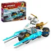 Image de LEGO Ninjago La Moto de Glace de Zane - avec 1 Minifigurine - Set de Jeu Ninja et d’Aventure - Petit Véhicule - Cadeau à Construire pour Les Enfants Garçons et Filles dès 7 Ans 71816