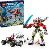 Image de LEGO DREAMZzz Robot-Tigre de Cooper et Bolide de Zero - Jouet de Construction 3-en-1 inspiré de la série télévisée - Idée Cadeau pour garçons dès 9 Ans - Inclut Un Robot et 2 Cybervilains 71497