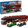 Image de City - Camion de F1 avec des voitures de F1 RB20 et AMR24, Jouets de construction