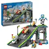 Image de LEGO City Zéro Limite : Rampe pour bolides de Course - Jeu de Construction avec Voitures caisses à Savon pour garçons et Filles dès 6 Ans - 4 Personnages Dont Un Plombier - Idée Cadeau Amusante 60460