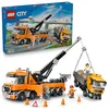 Image de LEGO City 60467 Camion de remorquage Robuste avec Grue pour Enfants à partir de 8 Ans.