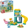 Image de Bluey et Chloé à l''aire de jeux, Jouets de construction