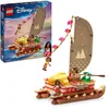 Image de LEGO   Disney Vaiana 2 Le Bateau d’Aventure de Vaiana - Jeu de Construction avec Bateau à Voile en Tissu - Pont Amovible, Feu de Camp & 3 Mini-Poupées Dont Loto & Moni - Cadeau pour Fille 6 Ans 43270