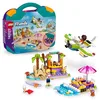 Image de LEGO Friends La Valise créative de Plage - Jouet de Construction 2-en-1 et idée Cadeau pour Petites Filles dès 5 Ans - Inclut 2 Mini-poupées, Un Chien et Un Dauphin - Favorise Le Jeu de rôle 42672