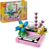 Image de LEGO Creator 31169 3-en-1 La machine à écrire avec des fleurs - Jeu pour enfant dès 8 ans