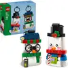 Image de Bonhommes de neige décoratifs saisonniers, Jouets de construction
