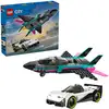 Image de City Avion à réaction vs. Voiture de course, Jouets de construction