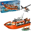 Image de Bateau de sauvetage côtier de la garde côtière avec hélicoptère, Jouets de construction
