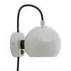 Image de FRANDSEN applique murale Ball Magnet, gris clair brillant